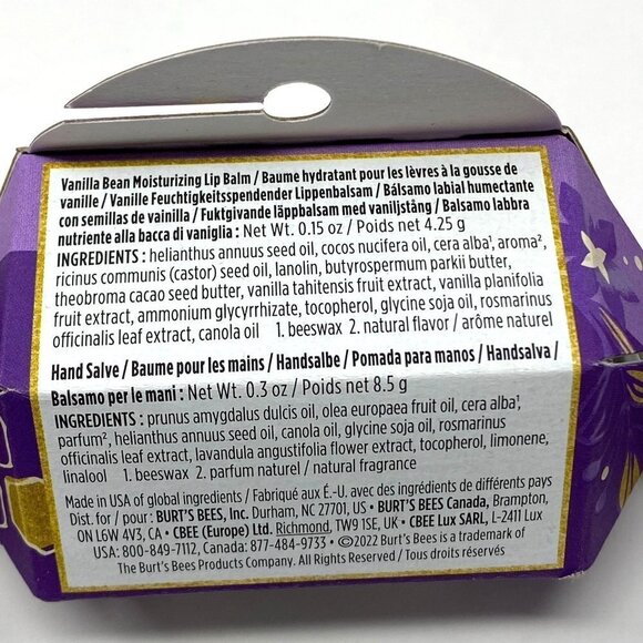 Burt's Bees Holiday Lip Balm Hand Cuticle Salve Gift Stocking Stuffers - Picture 8 of 8